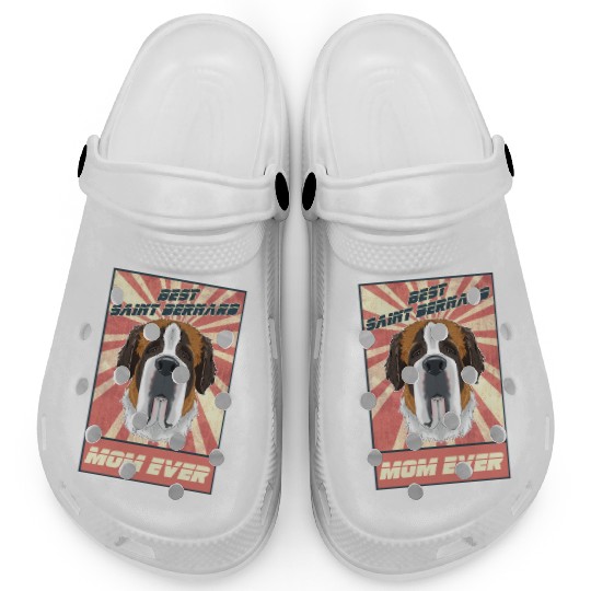 Best Saint Bernard Mom Ever I Saint Bernard Lover Clogs
