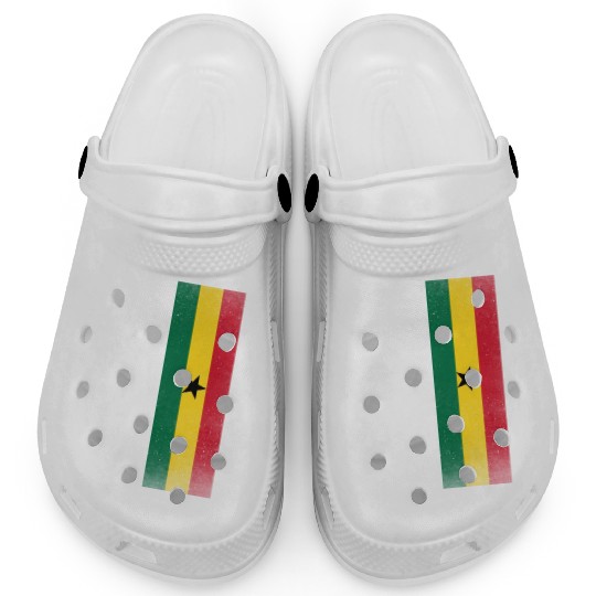 Ghana Design for proud Ghanaian Americans Clogs