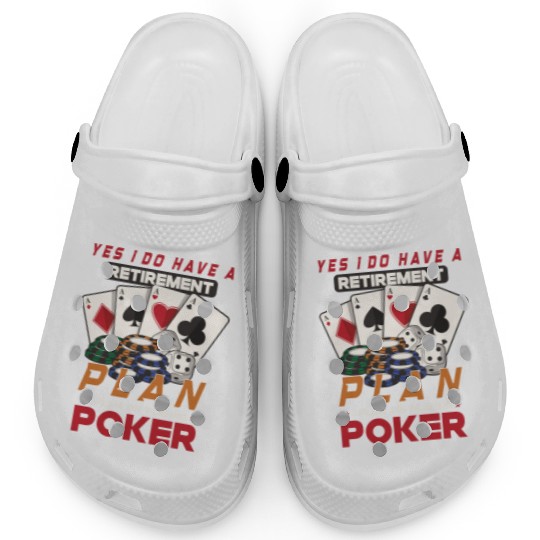 Poker Casino Poker Player Gambling Roulette Gift Clogs