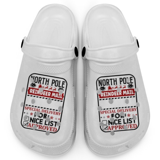 North Pole Reindeer Mail Clogs