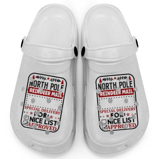 North Pole Reindeer Mail Clogs