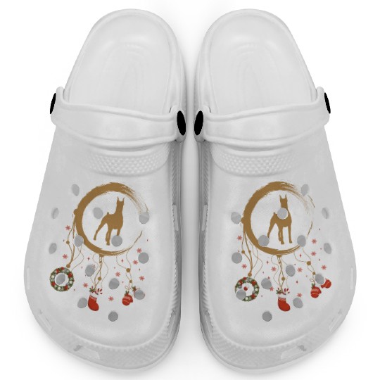dog dreamcatcher Christmas Doberman Clogs