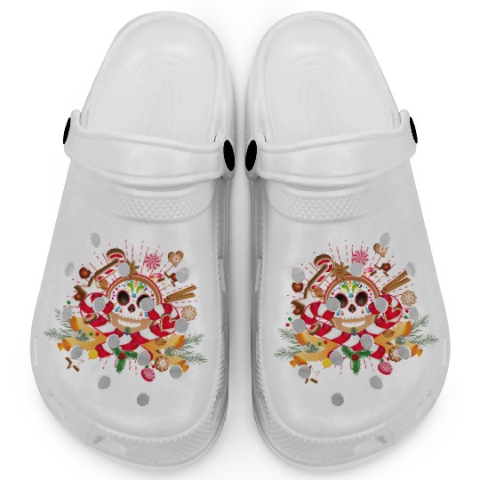 Gingerbread man Sugar Skull decor for Christmas Clogs