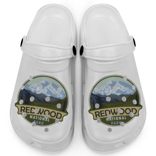 Cool Vintage Retro Redwood National Park Mountain Clogs