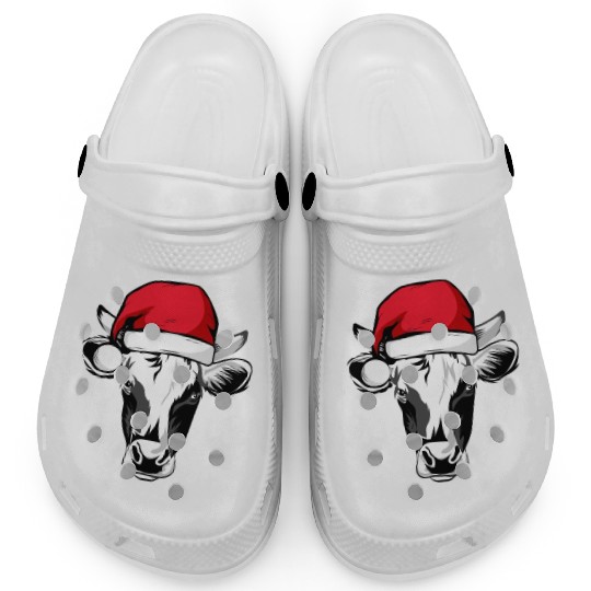 Christmas Animals Cattle Xmas Farmer Clogs