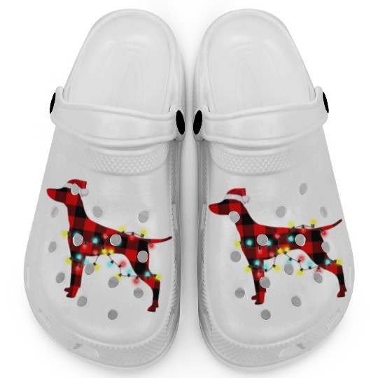 Vizsla Christmas Dog Lover Pajamas Clogs