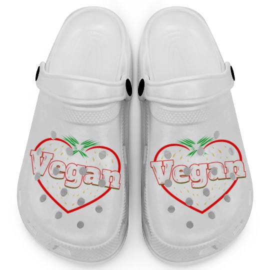 Strawberry Logo For Vegetarians - Go Vegan Clogs