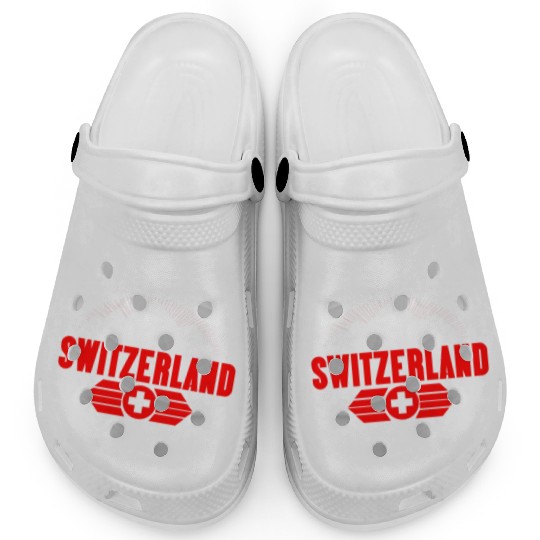Switzerland Matterhorn Flag Gift Idea Clogs