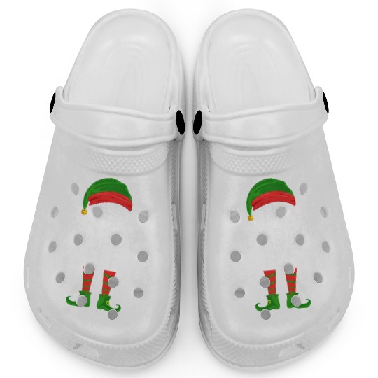 THE DADDY ELF, Funny Christmas gift idea print Clogs