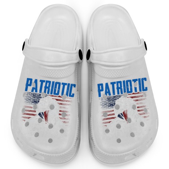 Patriotic American US Patriot USA Clogs