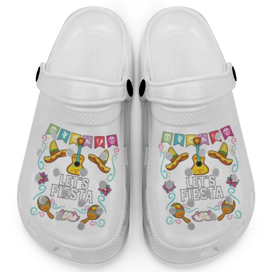 Let's Fiesta Cinco De Mayo Mexican Pride Mexico Clogs