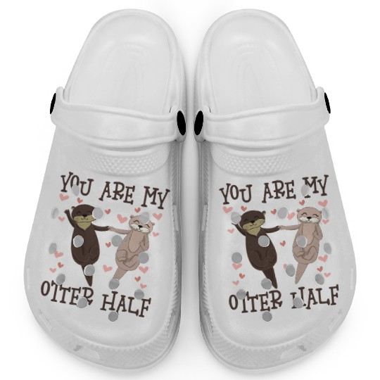 You Are My Otter Half Valentines Day Clogs