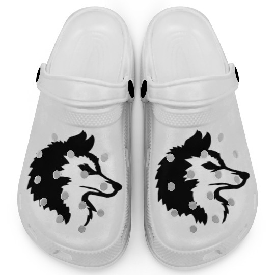 Alpha Wolf Cool Logo Clogs