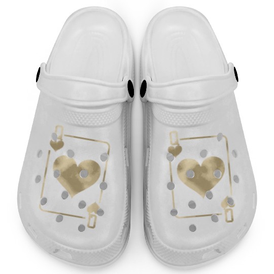 Queen Of Hearts Playing Card Halloween Clogs