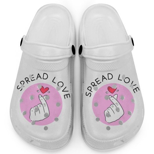 Korean heart symbol - Spread Love Intention Series Clogs