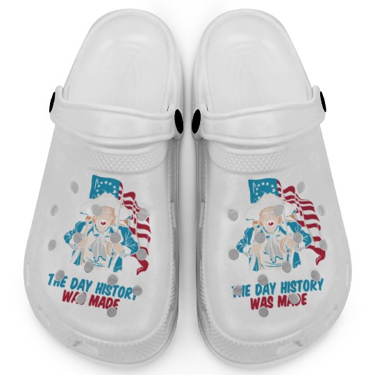 Columbus Day 1492 Us Flag Clogs