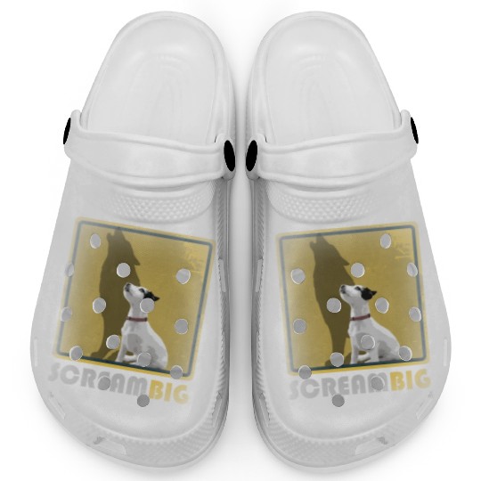Dog sweet Puppy Jack Russell, Scream Big Wolf Clogs