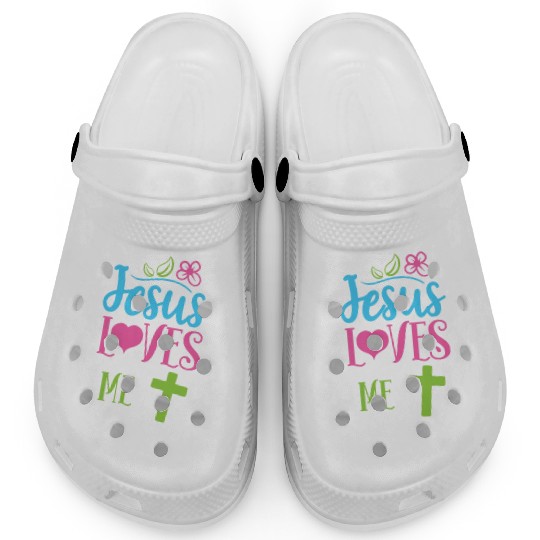 Jesus Loves Me This I Know Easter Day Quotes Clogs