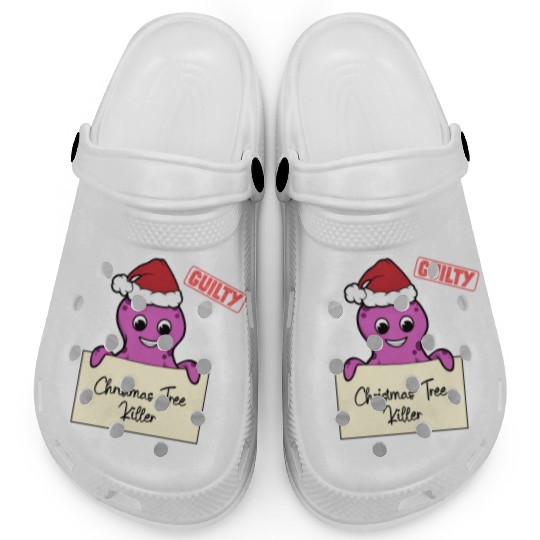 Octopus christmas funny prison Clogs