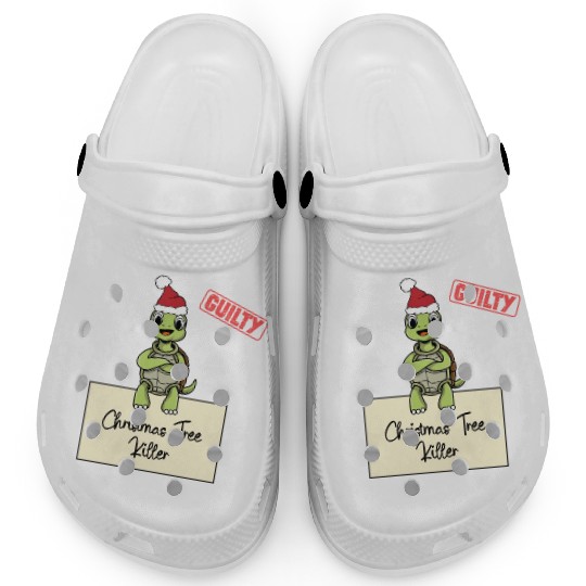 turtle christmas funny prison Clogs