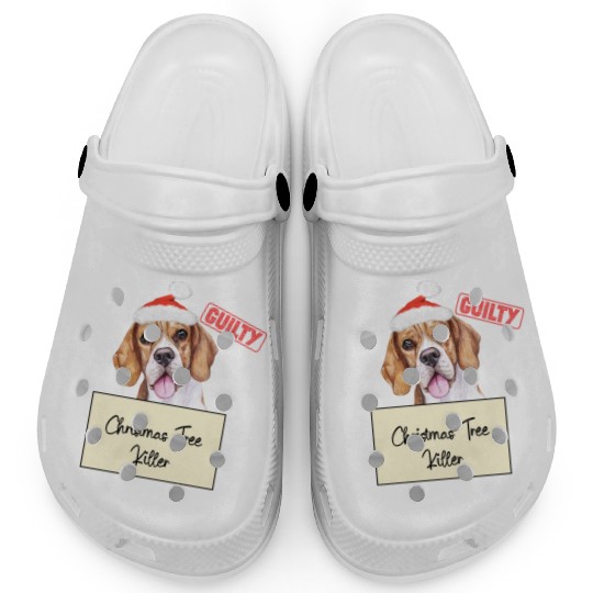Beagle christmas funny prison Clogs