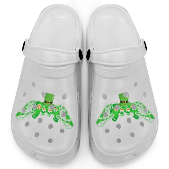 Video Game Controller Irish Gamer Boys St Patricks Clogs