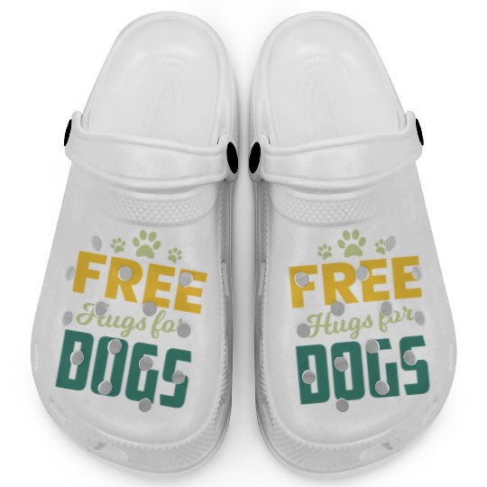 Free Hugs for Dogs Owners Pet Lover Gift Ideas Clogs