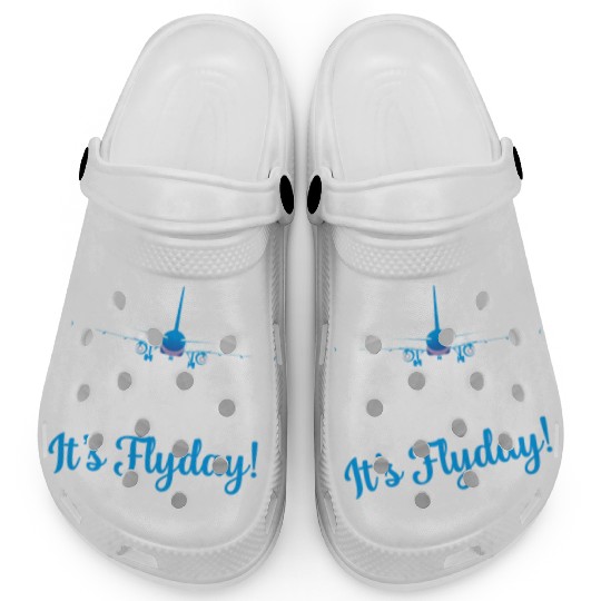 Thank God It's Flyday! Airline Pilot Aviation Clogs