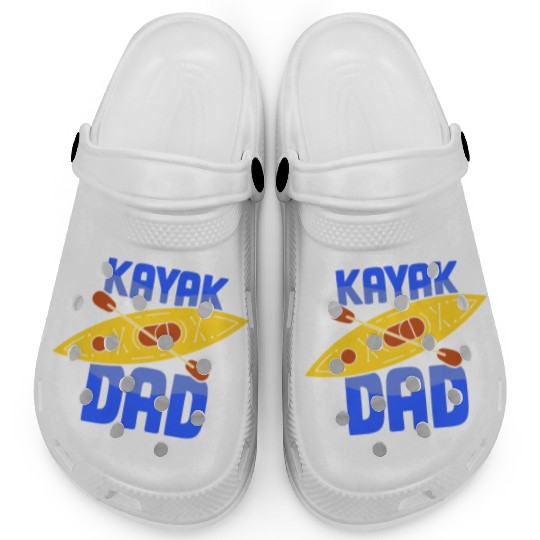 Kayak Dad Kayakist Kayaking Hobby Lover Clogs