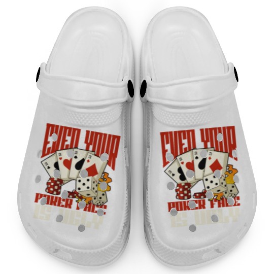 Poker Casino Poker Player Gambling Roulette Gift Clogs