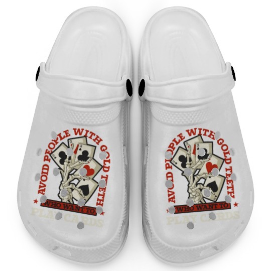 Poker Casino Poker Player Gambling Roulette Gift Clogs