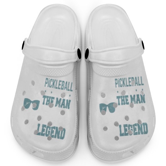 Funny Pickleball Design Guy Men Boys Pickleball Clogs