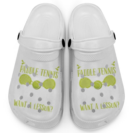 Paddle Tennis Player Match Play like a Girl Clogs
