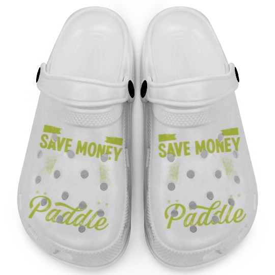Paddle Tennis Player Match I need to save money Clogs