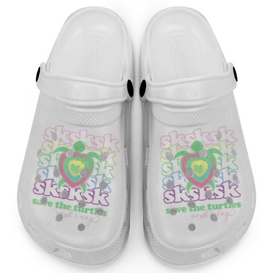 Sksksk And I Oop! Save The Turtles Girls & Women'S Clogs