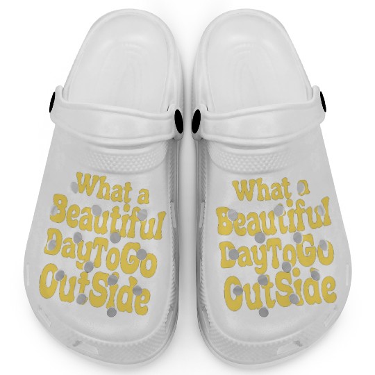 what a beautiful day to go outside Tiktok inspierd Clogs