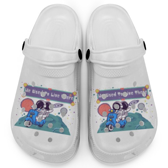 We Used To Live There Cool astronauts on Planets Clogs