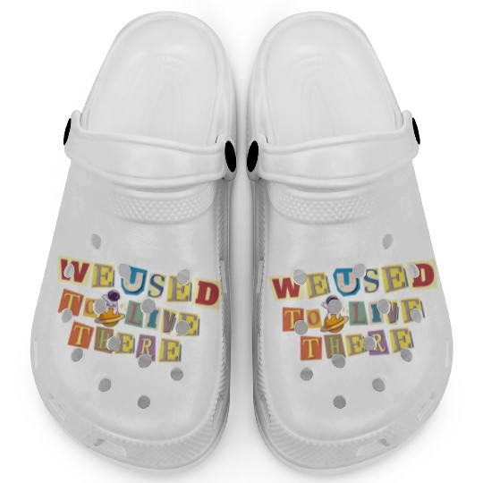 We Used To Live There Cool astronauts on Planets Clogs