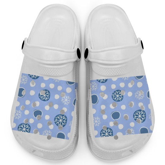 Winter Snowflakes Pattern Clogs