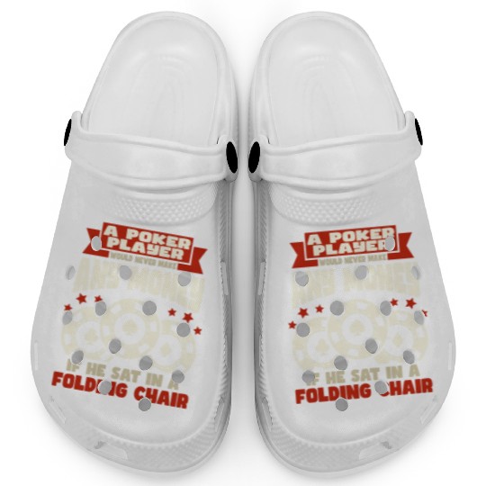 Poker Casino Poker Player Gambling Roulette Gift Clogs