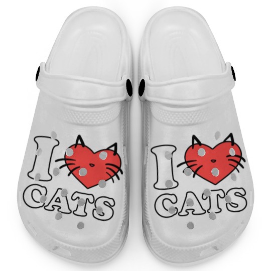 i love cats Clogs