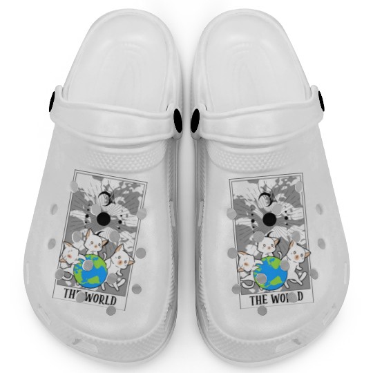 The World Tarot Card Funny Cat Tarot Card A Tarot Clogs