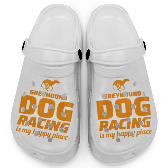 Greyhound Racing Dog Pet Race Animal Racer Clogs