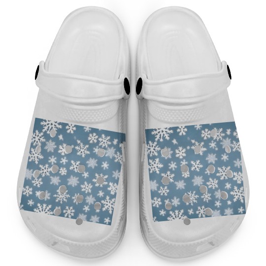 Beautiful snowflake pattern Clogs