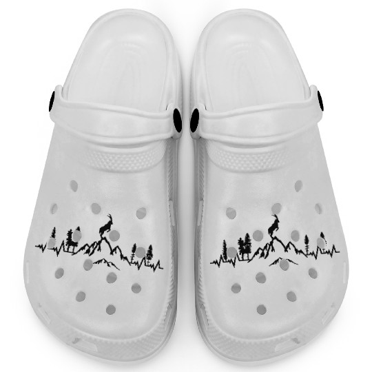 Mountain and Ibex pulse heart beat, mountain goat Clogs