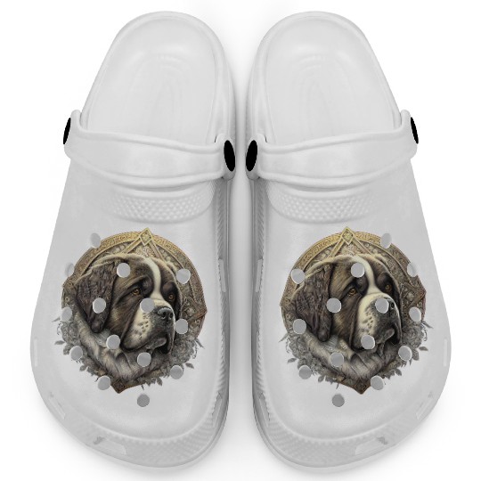 Saint Bernard Dog Clogs