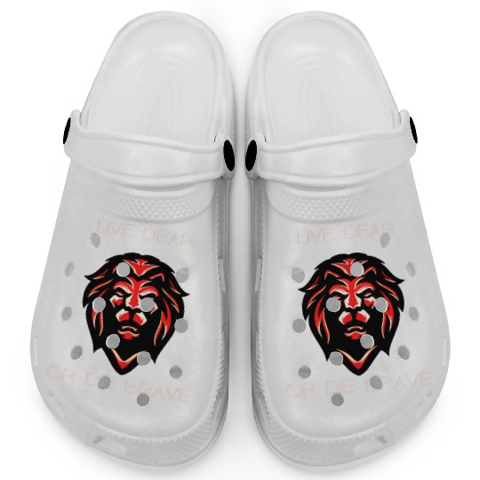 lion king say Live dearly or die bravely Clogs