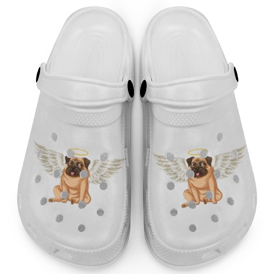 Angel pug dog Clogs