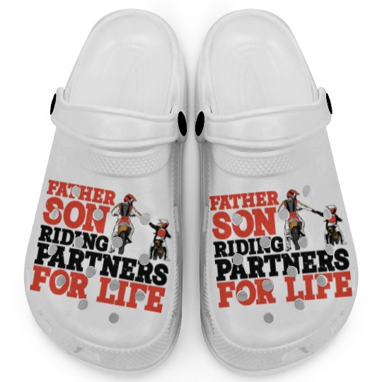 Father Son, Riding Partners For Life 3 Clogs