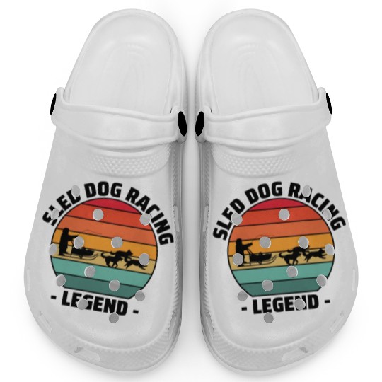 Husky Sledding Sled Dog Racing Alaskan Racers Clogs